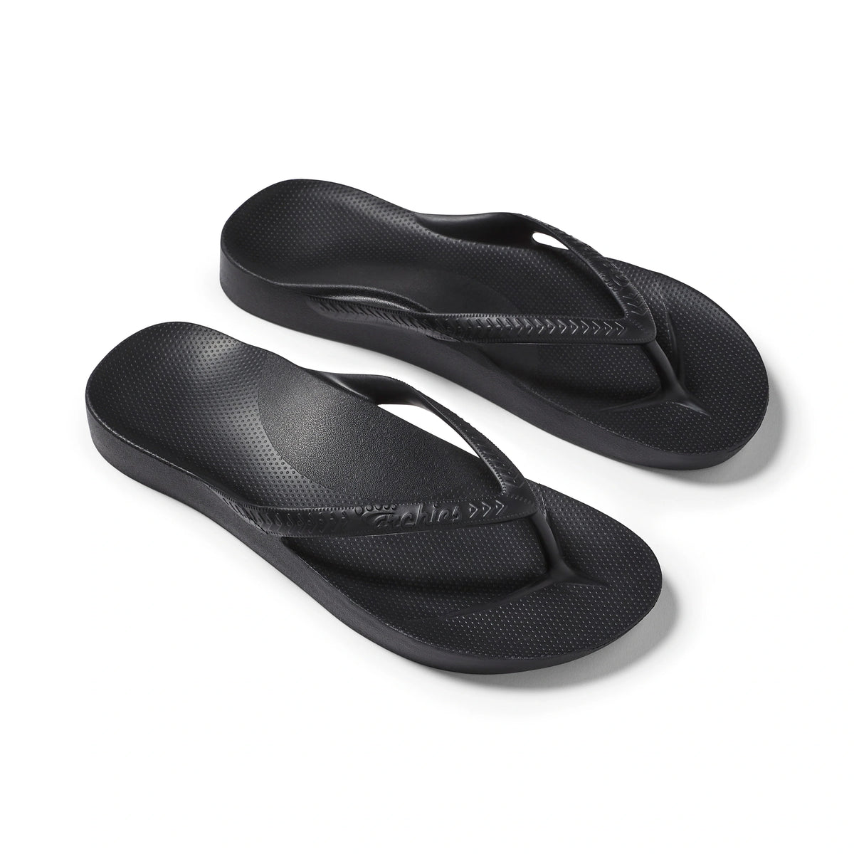Black Archies Arch Support Flip Flops angle 08