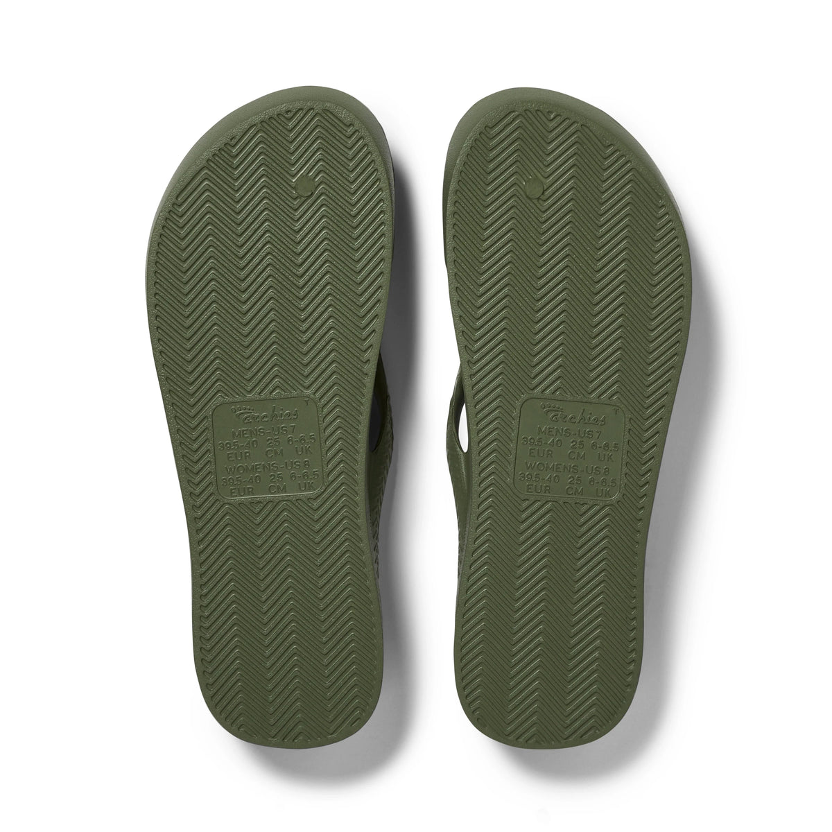 Olive Archies Arch Support Flip Flops angle 04