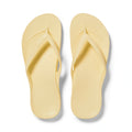 Lemon Arch Support Flip Flops shown from above