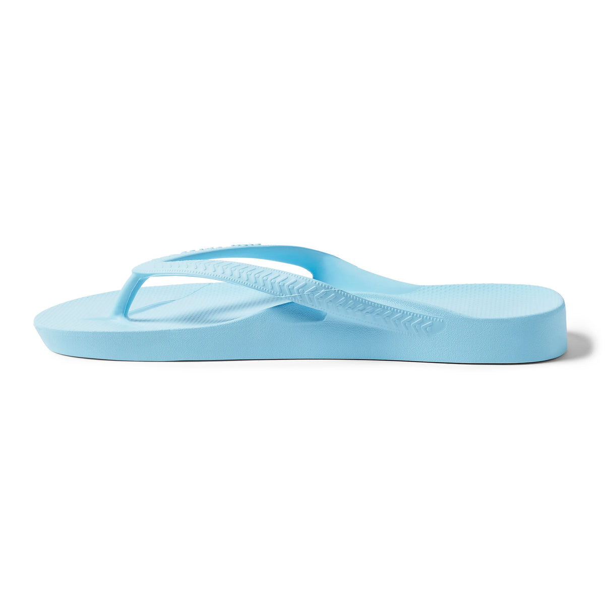 Sky Blue Archies Arch Support Flip Flops angle 07