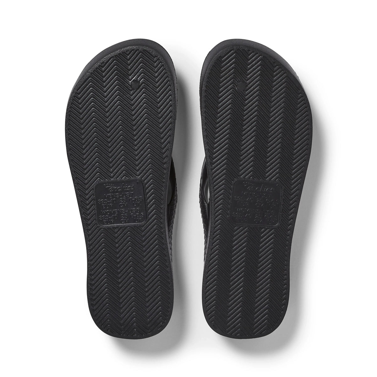 Black Archies Arch Support Flip Flops angle 05
