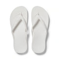 White Archies Arch Support Flip Flops angle 01