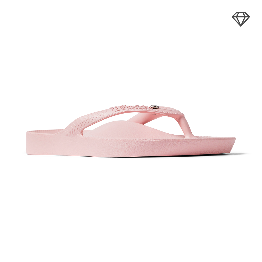 Arch Support Flip Flops - Classic - Crystal Pink Minimalist Sandals