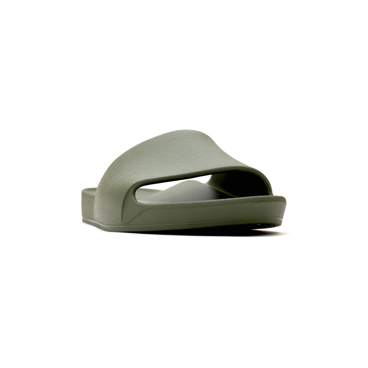 Olive Arch Support Slides shown from the front